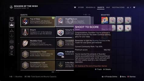 how to earn a top 10 score in nightfall